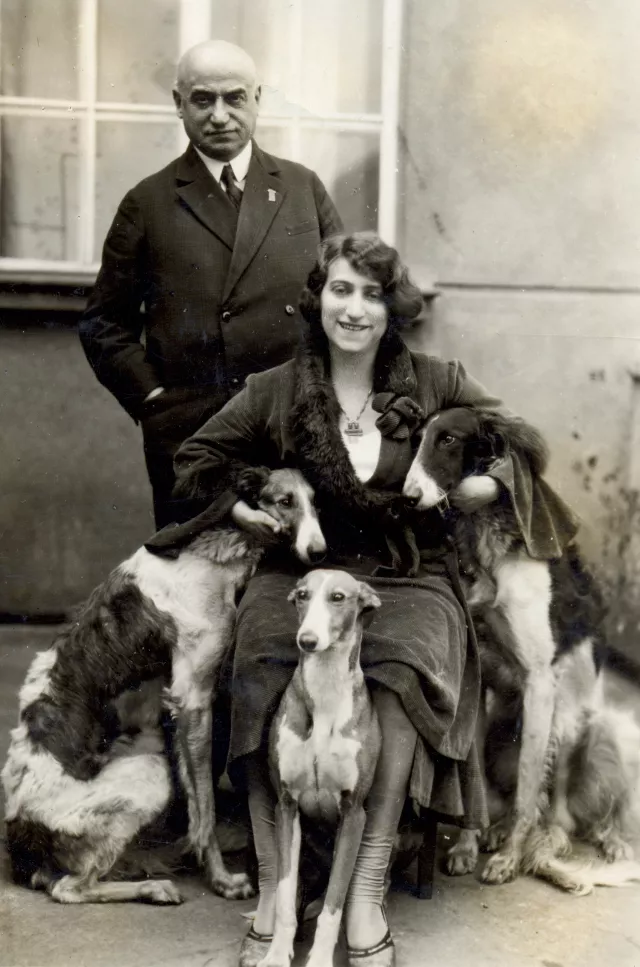 Lilly Krauskopfova with her father Max Rubin