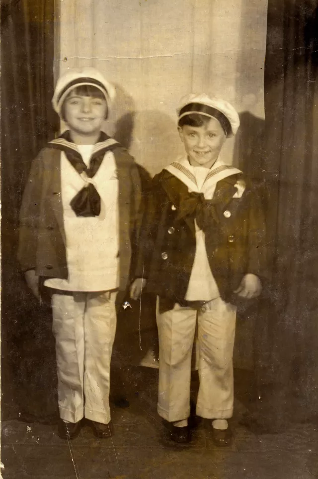 Ruth Goetzova with her cousin Jiri Krauskopf Ruth Goetzova with her cousin Jiri Krauskopf