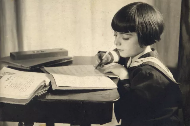 Ruth Goetzova in elementary school