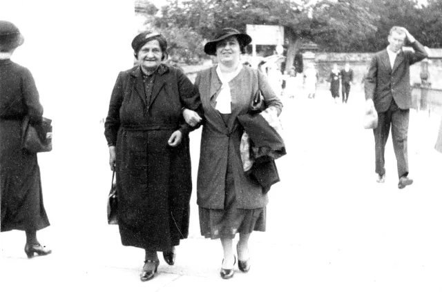 Erna Kolbova with her mother-in-law Erna Kolbova with her mother-in-law
