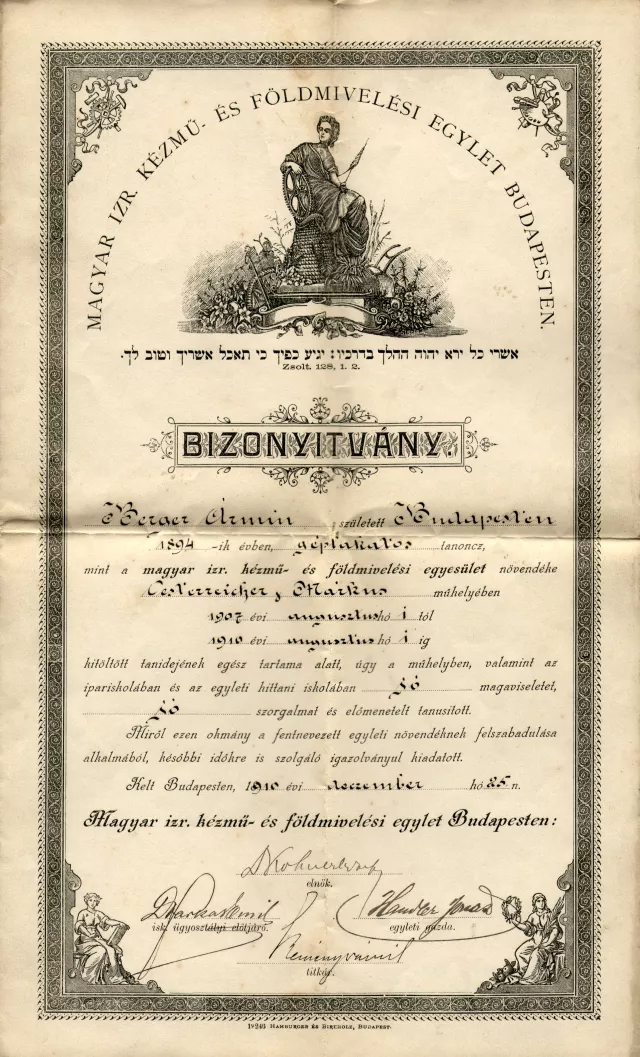 Bizonyítvány a MIKÉFE-bõl