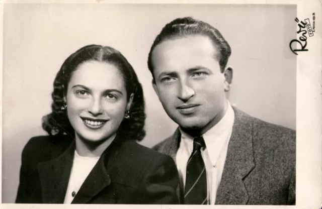 Polgár Ferencné férjével