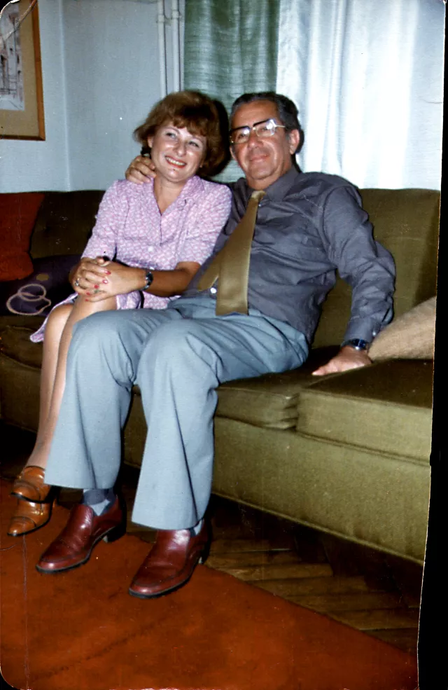 Gömöri Géza második feleségével