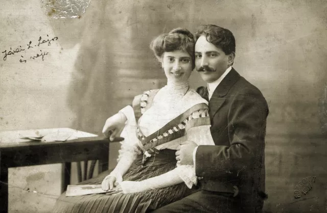 Járai Lajos a feleségével