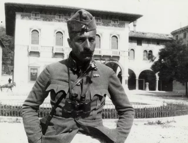 Miksa Domonkos at the Italian front Miksa Domonkos at the Italian front
