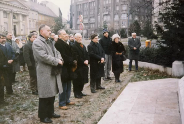 Wreath-laying on the Deak Square Wreath-laying on the Deak Square