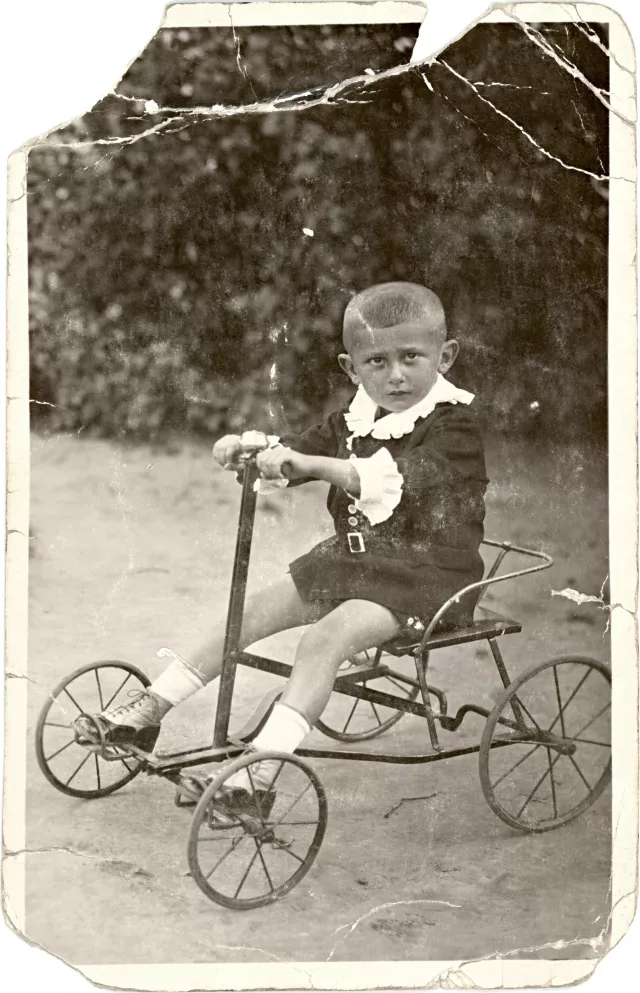 Vágó Istvánné férje gyerekkorában