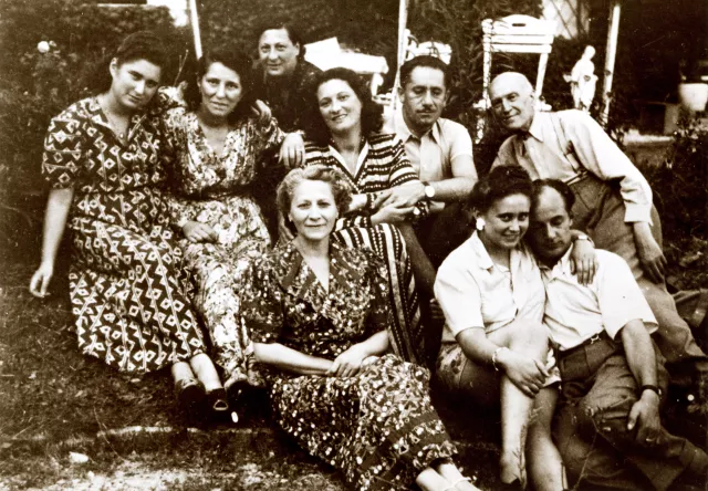 Jozsef and Erzsebet Barsony on an excursion with friends Jozsef and Erzsebet Barsony on an excursion with friends