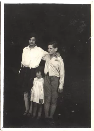 Lea Merenyi, her younger brother Istvan and younger sister Zsuzsa Lea Merenyi, her younger brother Istvan and younger sister Zsuzsa