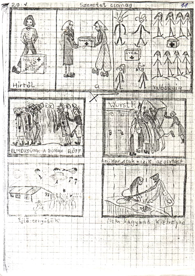 Merényi Zsuzsa rajzos naplója a deportálásról II. Merényi Zsuzsa rajzos naplója a deportálásról II.