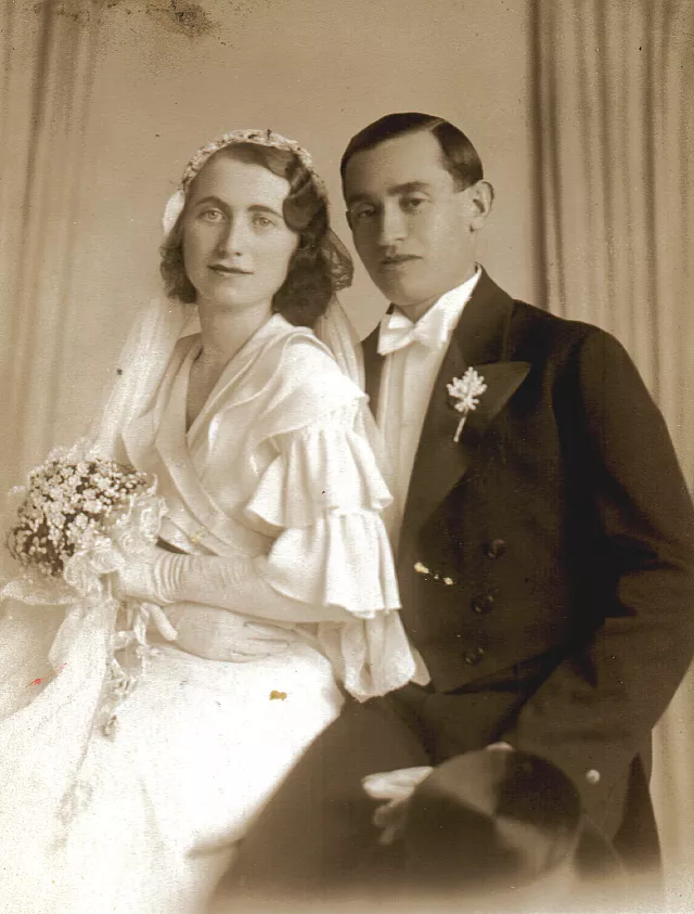 Wedding photo of Etel Schneller