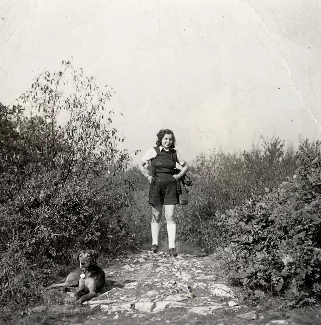 Magdolna Palmai on a trip