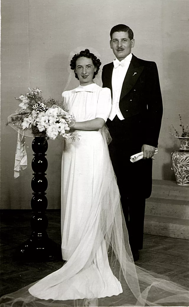 Szántó Béla és Hajdú Klára esküvõi képe