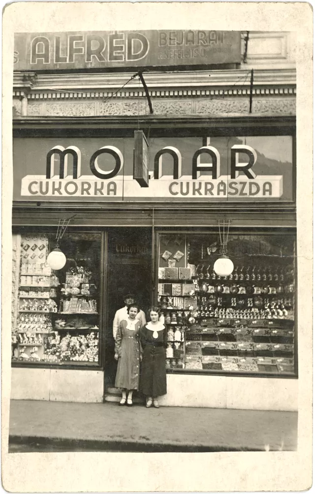 The Molnar shop on Thokoly Street 14, Budapest The Molnar shop on Thokoly Street 14, Budapest