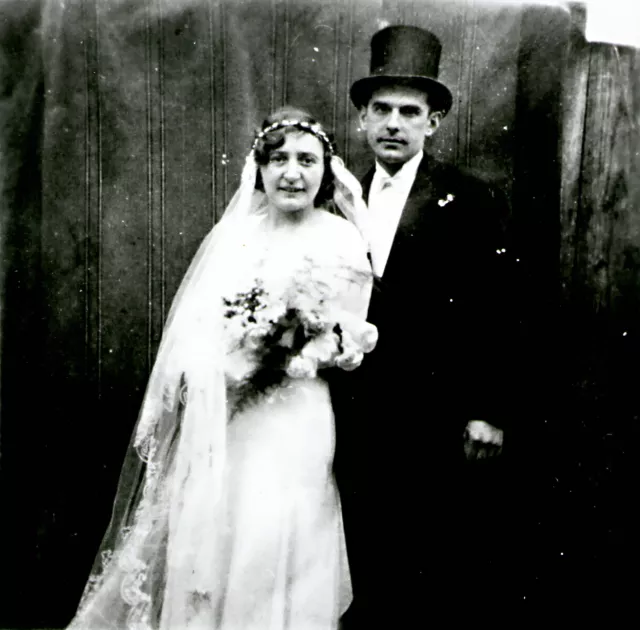 Schreiber Fülöp és Fülöpné esküvõi képe