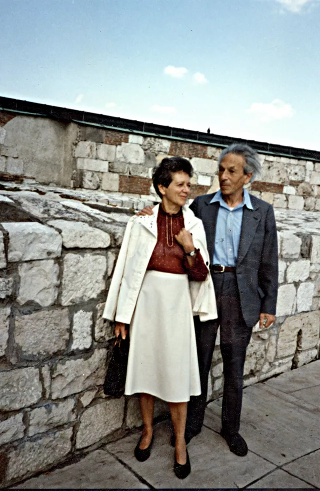 Tevan Zsófia második férjével, Perczel Károllyal