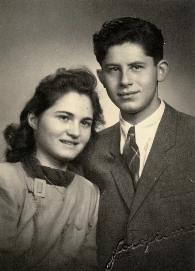 Laszlo Nussbaum and his future wife, Silvia Brull