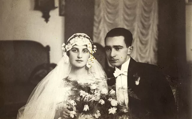 Wedding picture of Olga and Ferdynand Pamm Wedding picture of Olga and Ferdynand Pamm