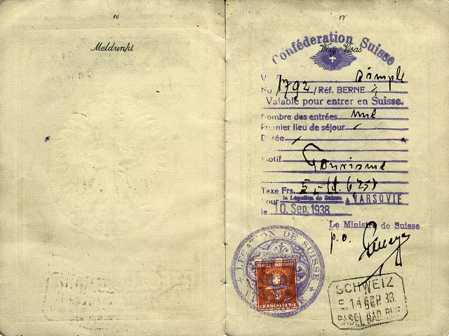 Passport of Alfred Borowicz