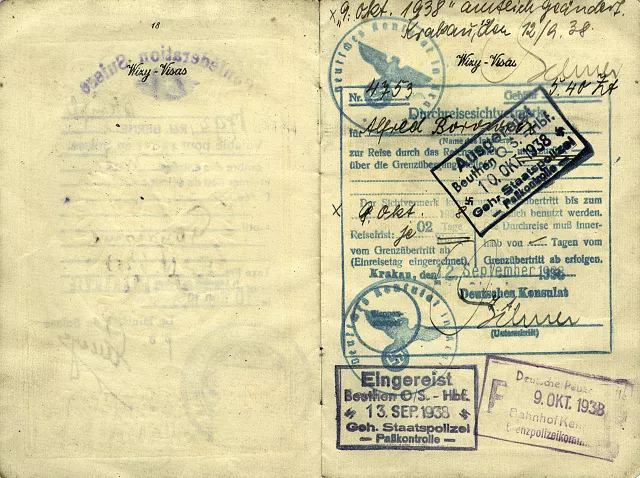 Passport of Alfred Borowicz