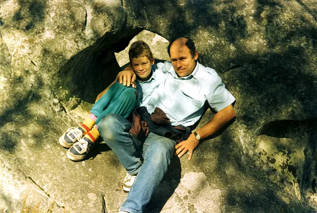 Krzysztof Starzec and his son Bruno