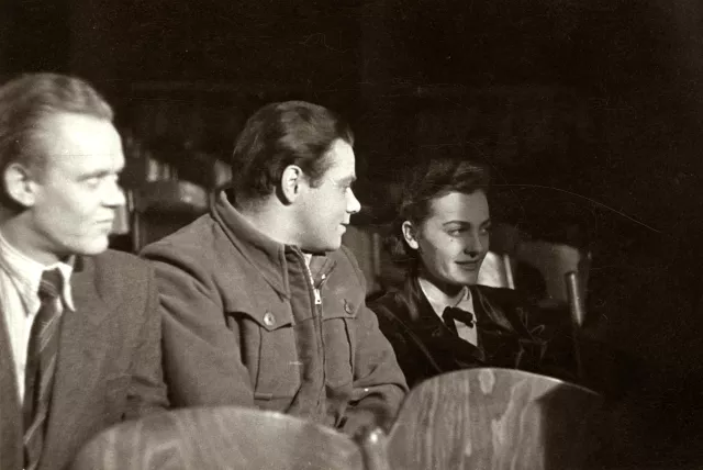 Danuta Mniewska on the film set