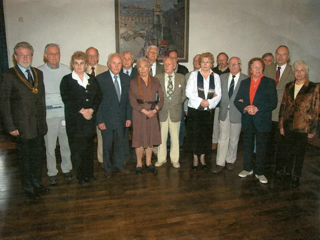 Danuta Mniewska in the veterans' group in Germany