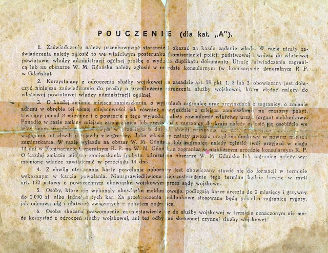 Henryk Prajs' false military certificate