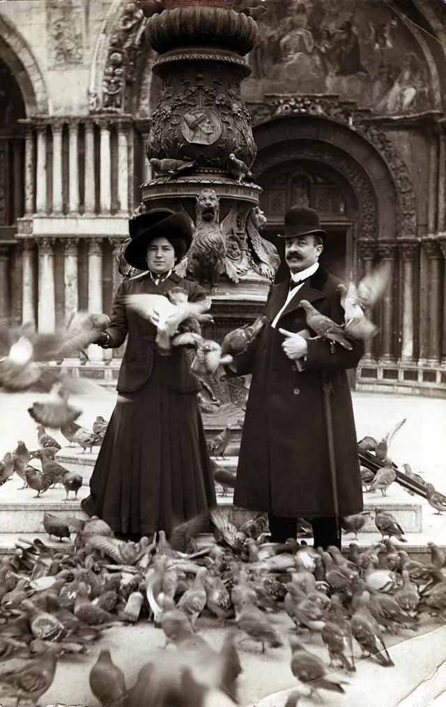 Aniuta and Maurycy Drutowski in Venice