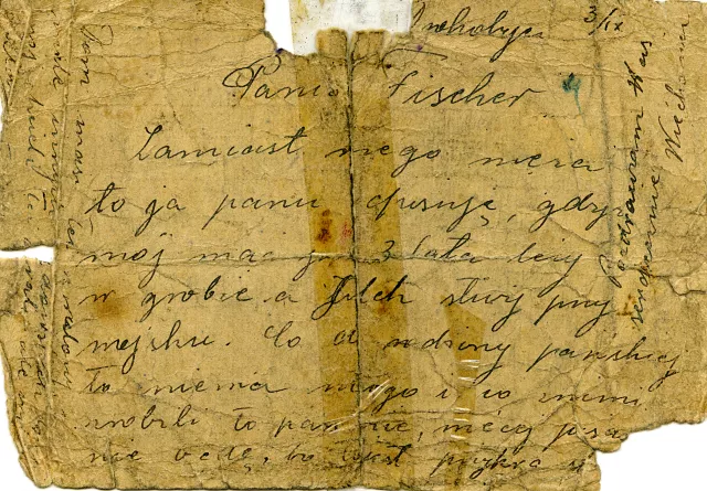 Postcard from Mieczyslaw Najman's neighbor