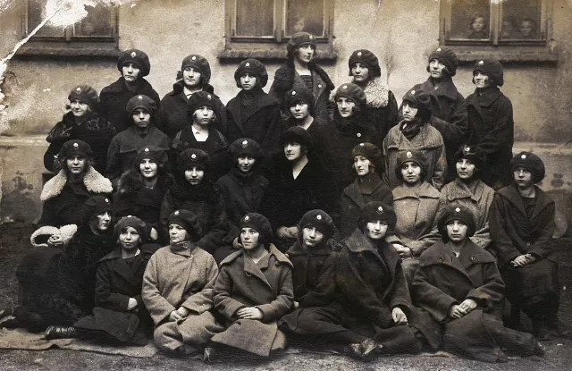 Salomea Gemrot at school in Rzeszow