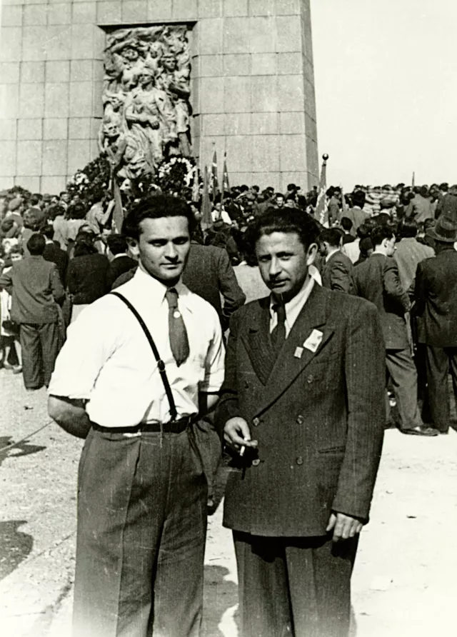 Tomasz Miedzinski at the Warsaw Ghetto Uprising Anniversary