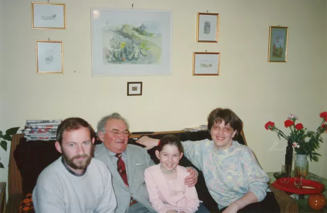 Bela Muller with his son's family