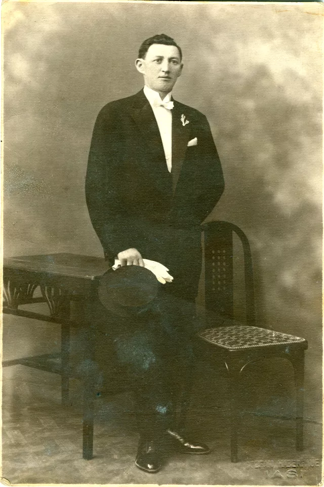 Burah Herscu as a groom