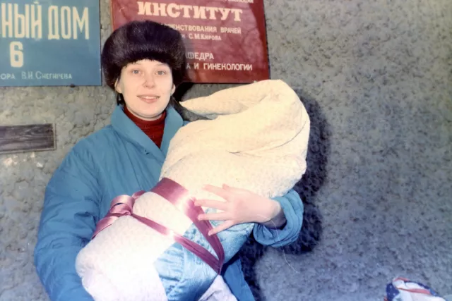 Natalia Ryvkina with her daughter Ira