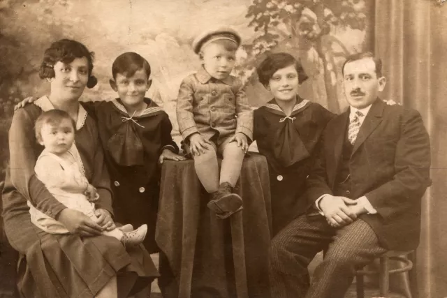 Irena Biermannova with her family