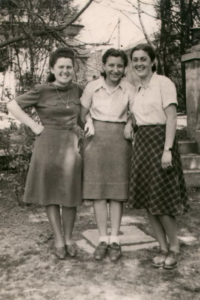 Adela Bachnerova with friends