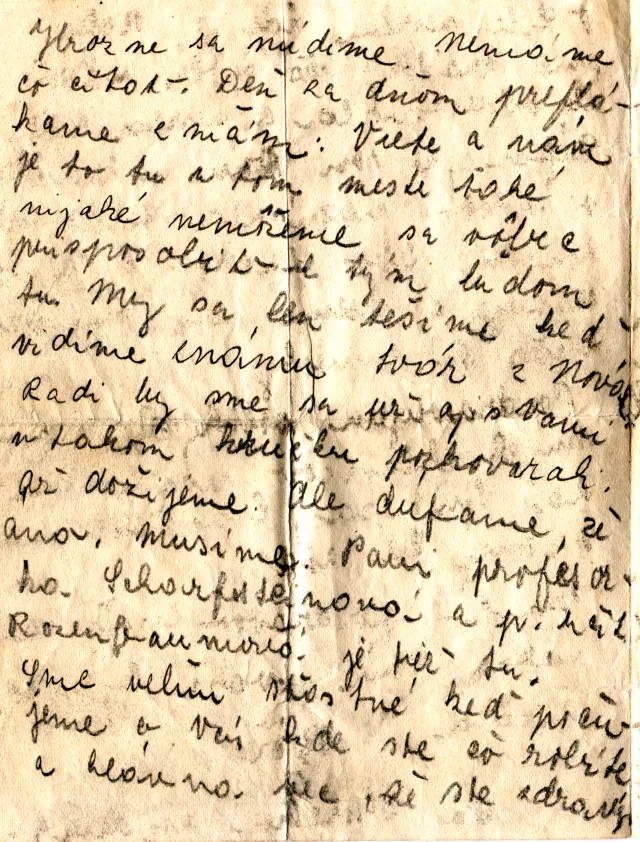 Letter from Alexander Bachnar's students