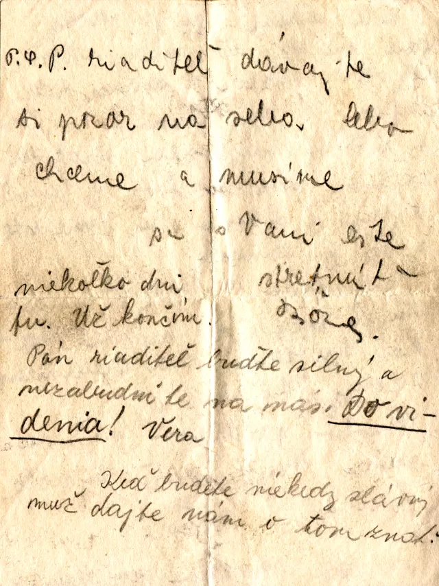 Letter from Alexander Bachnar's students