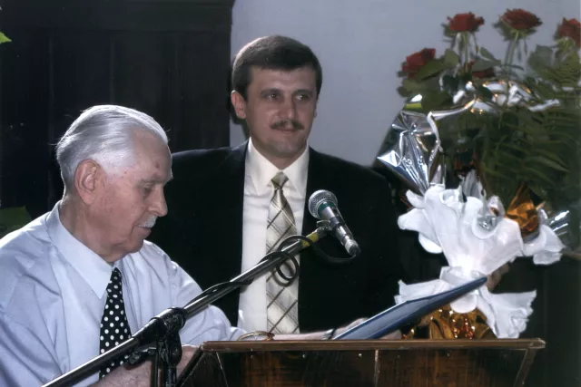 Mesko Nikolai at the Mukachevo town council