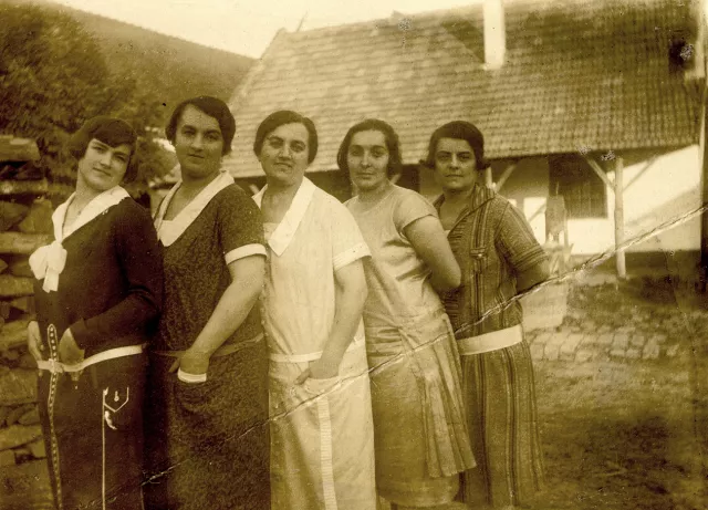 Magdalena Berger's mother-in-law, Margita Berger with friends