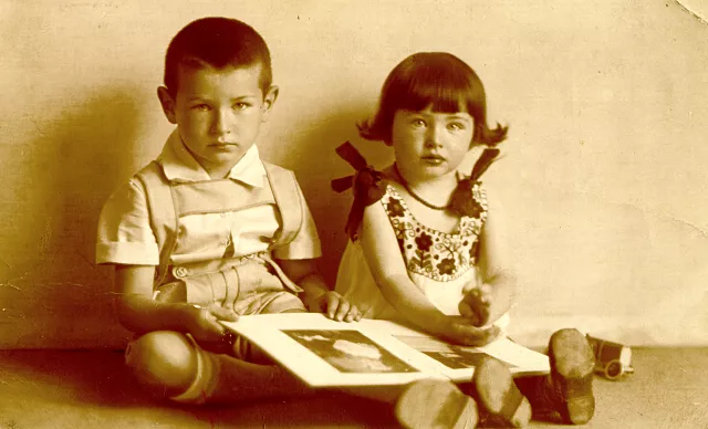 Magdalena Grossberger and her brother Andrija Grossberger