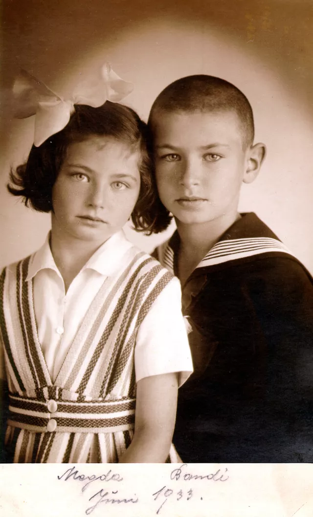 Magdalena Berger and her brother Andrija Grossberger