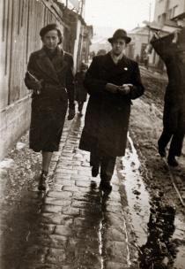 Gyorgy's wife with a friend of his