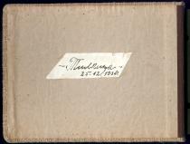 The back of Matilda Cerge's photo album The back of Matilda Cerge's photo album
