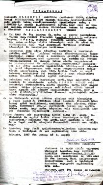 F. T.-né barátnõjének nyilatkozata